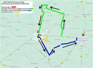 Déviation route de Château-Gontier nov 